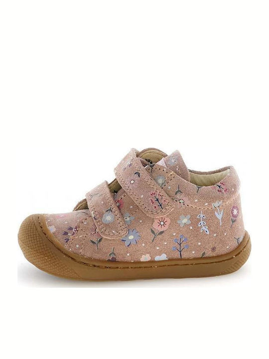 Naturino Suede Παιδικά Μποτάκια με Σκρατς Ροζ