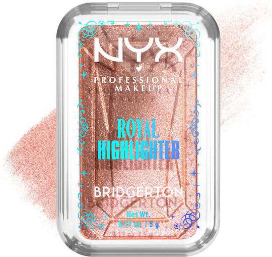 Nyx Professional Makeup Bridgerton Royal Хайлайтър 5гр 1 Перлено Прасковен