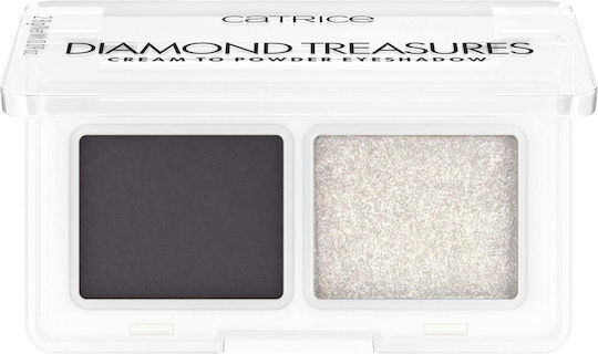 Catrice Cosmetics Treasures Double Eye Shadow Matte in Creamy Form 030 Smokey Diamond 2.8gr