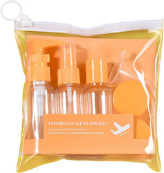 Set Recipiente Cosmetice Flippy 5 Bucăți Pouch Călătorie Reutilizabile Portocaliu Material Plastic 40 Ml 10g Set Recipiente Cosmetice Flippy 5 Bucăți Pouch Călătorie Reutilizabile Portocaliu Material Plastic 40 Ml 10g