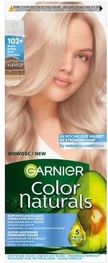 Garnier Color Naturals Creme Βαφή Μαλλιών 102+ Frosty Silver Blonde 112ml