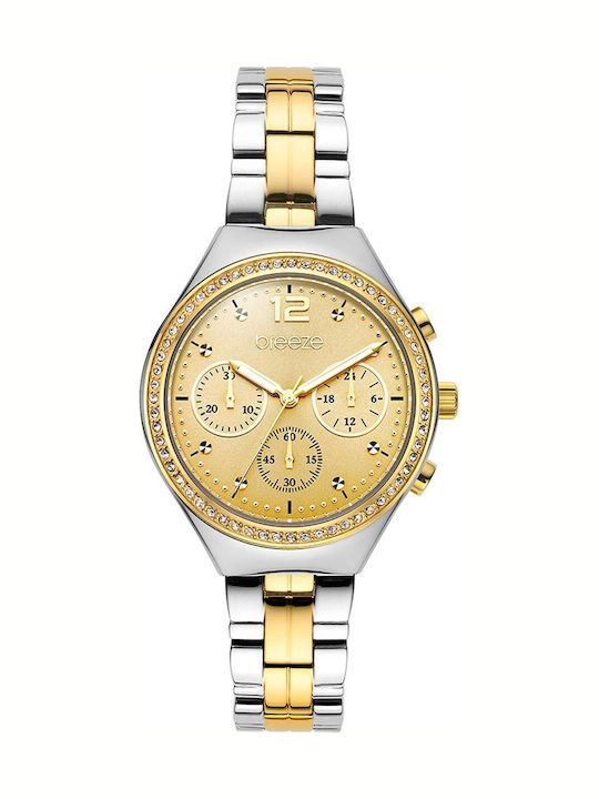 Breeze Women's Watch Chronograph with Metal Bra...