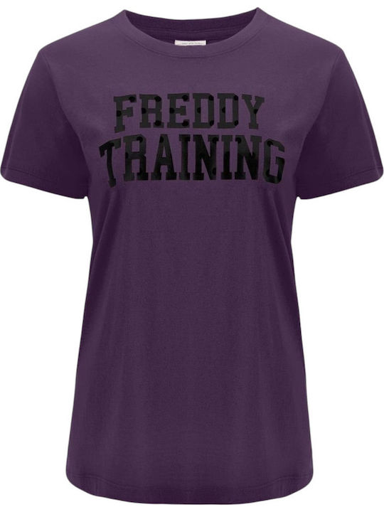 Women's Blouse Velvet Short Sleeve Purple