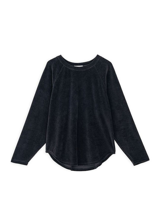 Women's Blouse Cotton Long Sleeve Black
