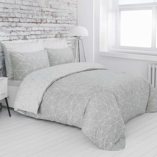 Espree Sheet Sets King Size with Elastic 180x200+35cm. Grey 4pcs