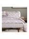 Das Home Сет Чаршафи с Ластик 170x200+35см. Casual 5436 Mint, Pink 4бр