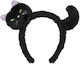 Schwarzes Stirnband Katze