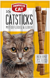 Perfecto Cat Λιχουδιές σε Stick για Ενήλικες Γάτες 10τμχ 5gr Perfecto Cat Λιχουδιές σε Stick για Ενήλικες Γάτες 10τμχ 5gr