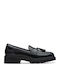 Tassel Leder Damen Loafers in Schwarz Farbe