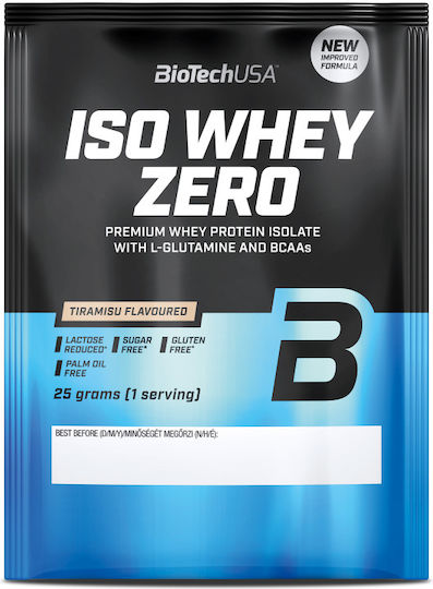 Iso Whey Zero Lactose Reduced Whey Protein Gluten & Lactose Free Tiramisu Flavor 25gr