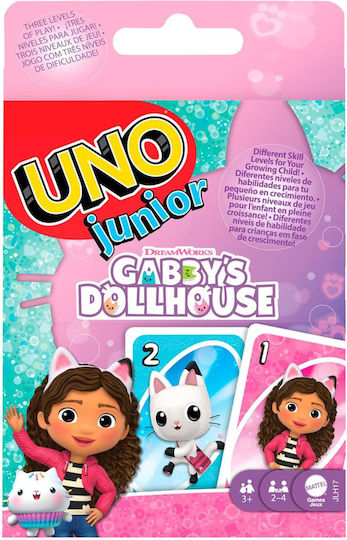 Επιτραπέζιο Παιχνίδι Uno Junior - Gabby's Dollhouse για 2-4 Παίκτες 3+ Ετών (EN) Mattel