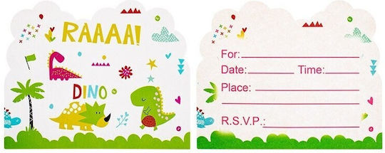 10 Invitații Dinozauri
