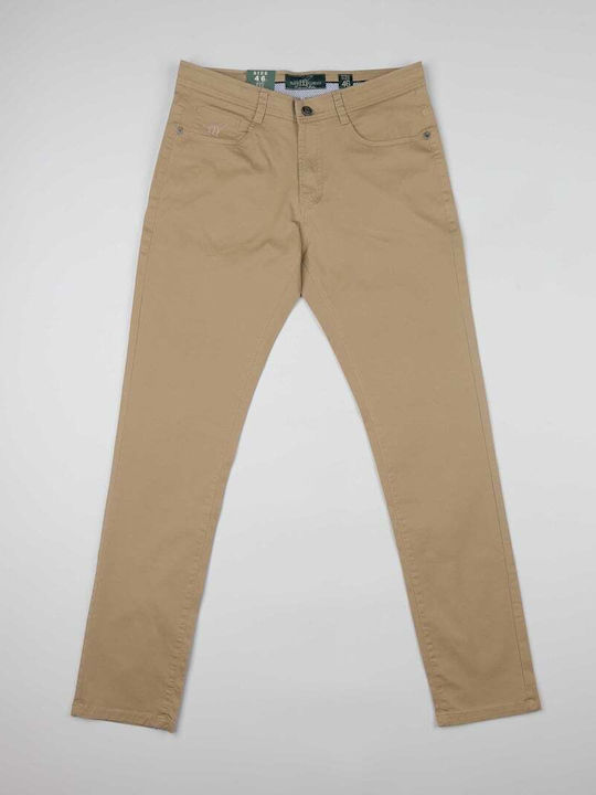 Trousers in Slim Fit Beige