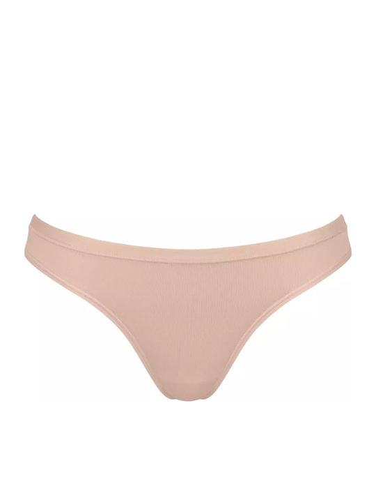 Sloggi Βαμβακερά Women's Slip 3Pack Beige