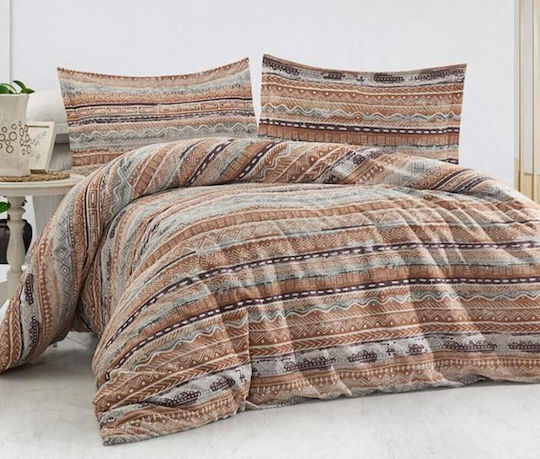 MayHome Duvet Cover Set Double with 2 Pillowcases 200x240 Geometric