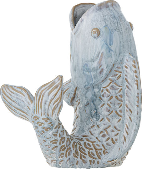 Bloomingville Hiro Vase Blue Stoneware