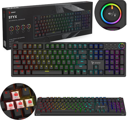 Savio STYX Gaming KeyPad με Outemu Red διακόπτες και RGB φωτισμό (Αγγλικό US)