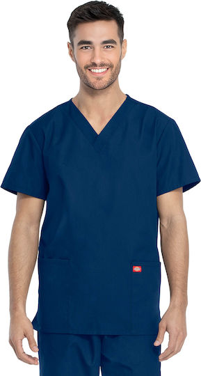 Dickies Unisex Σετ Ιατρικό Παντελόνι και Μπλούζα Navy Μπλε από Βαμβάκι και Πολυεστέρα