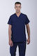 Numascrubs Men's Navy Blue Medical Blouse