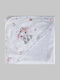 Down Town Home Baby Hooded Towel with Hood Elephant Off White 75x75cm