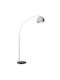 HomCom Vintage Floor Lamp with Socket for Bulb E27 Silver