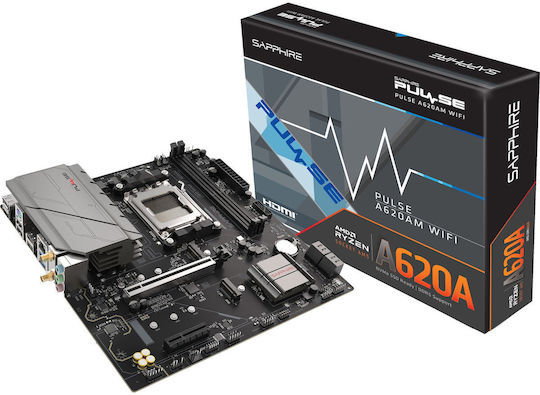 Sapphire Placă De Bază Pulse A620AM Micro ATX Cu Socket AMD AM5 52118-03-40G