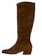 Suede Women's Boots Brown