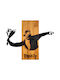 Homemarkt Διακοσμητικο Τοιχου Banksy Hm4757-φυλλα Μεταλλου Μαυρα-ξυλο 69x3 Βάθος X58υεκ