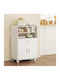 Kleiderschrank Büro mit Rollen White 59x40x92cm