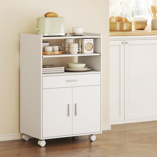 Kleiderschrank Büro mit Rollen White 59x40x92cm