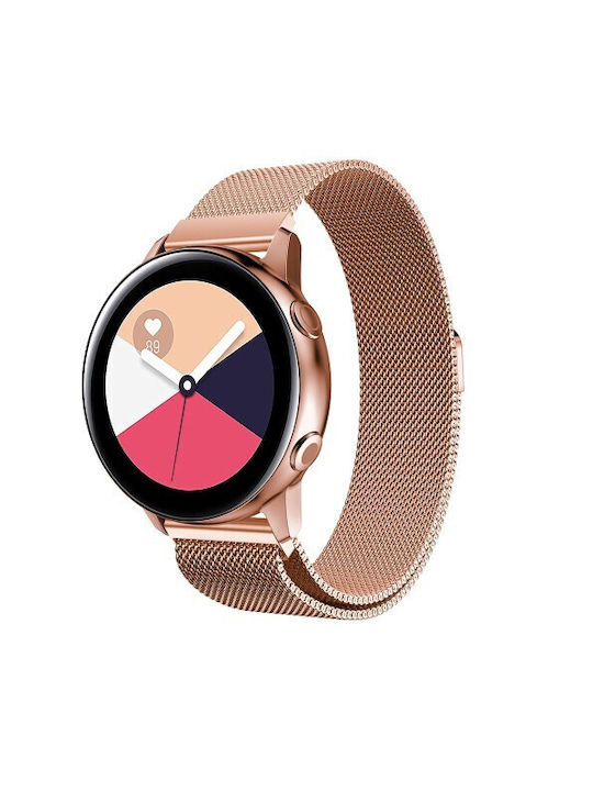 Каишка Неръждаема стомана Розово злато (Garmin Vivoactive 5)