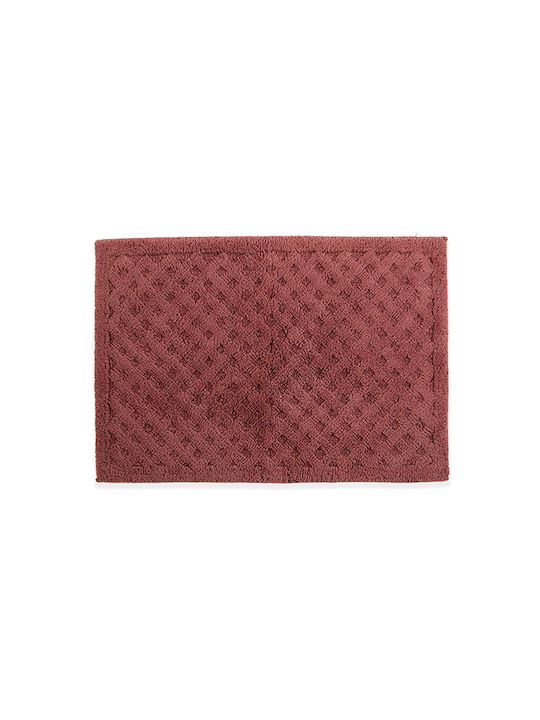 Nef-Nef Homeware Πατάκι Μπάνιου Βαμβακερό Premium Rose 60x90εκ.