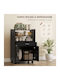 Lower Oven Cabinet Black 59x40x92cm