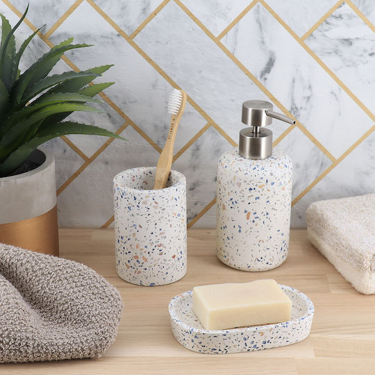 3 Piece Bathroom Accessory Set Polyresin Eurocasa
