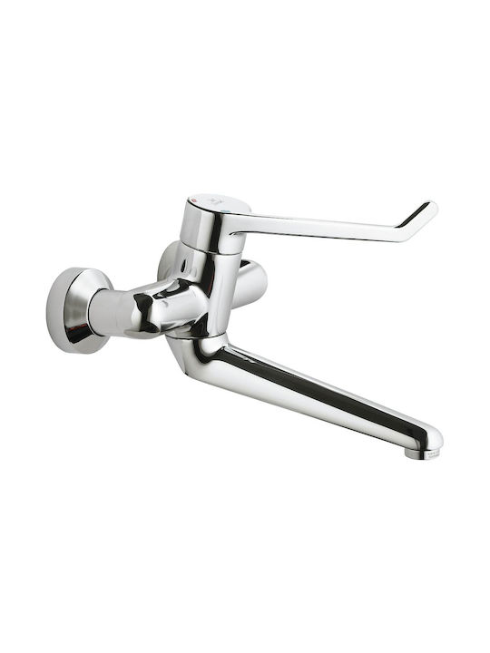 Baterie Lavabo De Perete Ideal Standard Ceraplus B8316aa Cromată Lucioasă Argintie