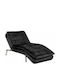 Berwyn 375 Velvet Recliner Black L157xW76xH93cm