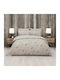 Espree Set Cotton Duvet Cover Single with Pillowcase 160x240cm Cypres Beige