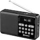 Sandberg 421-18 Portable Radio Rechargeable with Bluetooth and USB Black