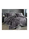 Pucioasa Module Cuvertură Extra-dublu Bumbac Albastru 240x260cm 3buc
