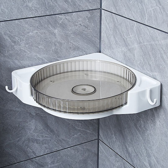 An der Wand montiert Badezimmerregal Kunststoff 29x29x6cm Gray