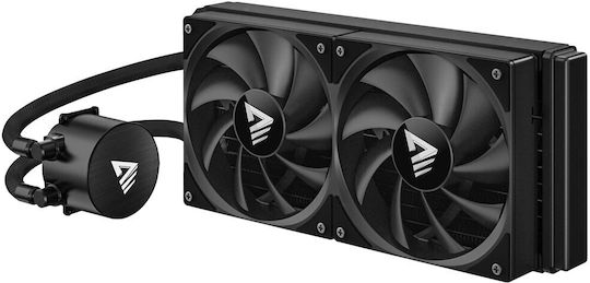 Savio NOX 240 mm Water Cooling System AIO CPU With 2 Fans 120mm And ARGB Lighting