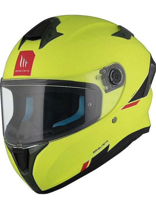 MT Targo S Solid A3 Matt Fluo Yellow Κράνος Μηχ...