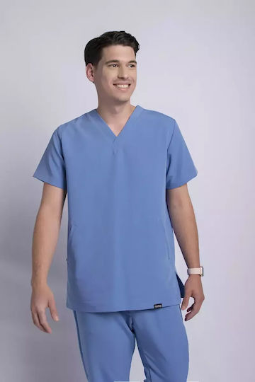 Numascrubs Medizinische Bluse Hellblau