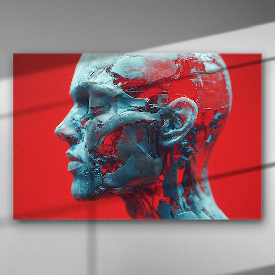 Modern Abstract Portrait – Canvas Painting 67 X 45cm