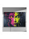 Enigmatic Portrait Neo-Futuristic Colors – Canvas Painting 150 X 100cm