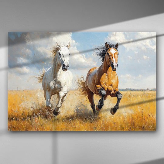 Freedom of Horses – Canvas Painting 100 X 67cm