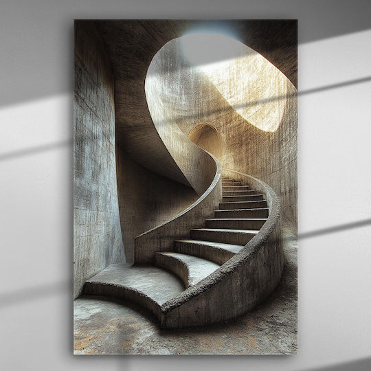 Architectural Modern Spiral Staircase – Canvas Painting 100 X 67cm