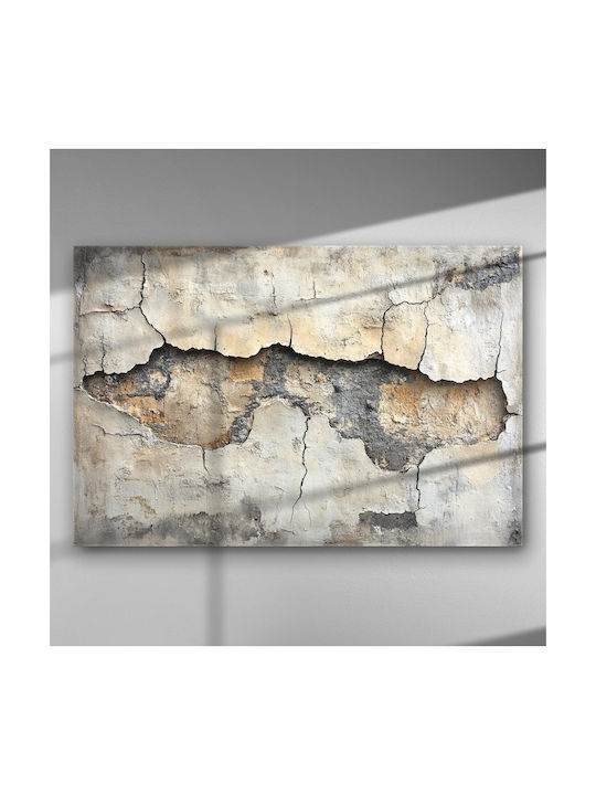 Abstract Art Cracks – Canvas Painting 67 X 45cm