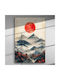 Japanese Sunset Back Mountains – Canvas Painting 67 X 45cm