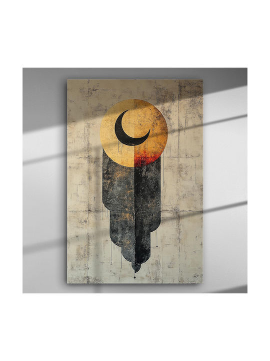 Totem of the Golden Moon Canvas Painting 150 x 100cm